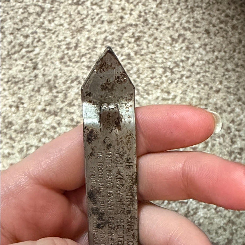 Iroquois Frankenmuth Old Dutch Bavarian's Silver Bar vintage Bottle Opener - Picture 6 of 12